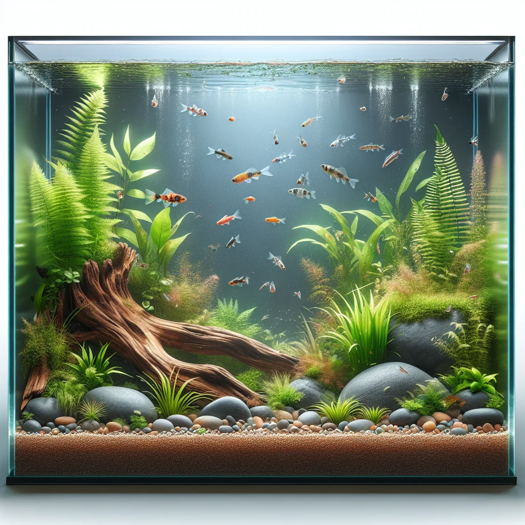 Natural aquarium setup